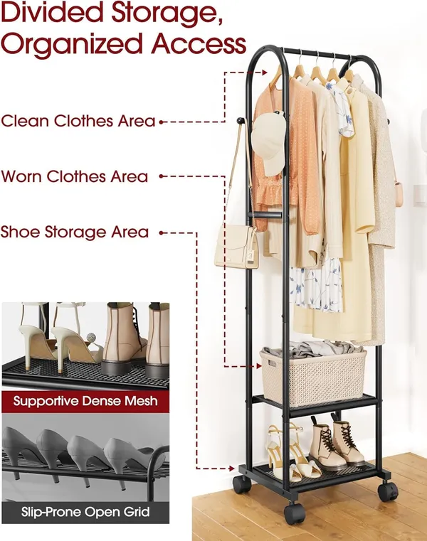 Clothes_Rack_With_Shoe_Shelves