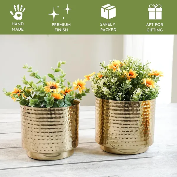 Metal_Hammered_Planter_Set_Of_2