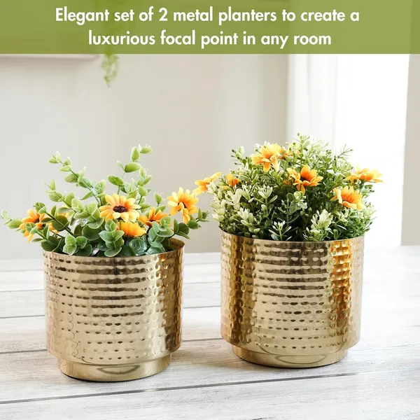 Metal_Hammered_Planter_Set_Of_2