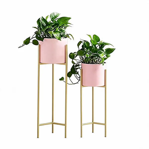 Metal_Floor_Flower_Stand_With_Planter_Pot