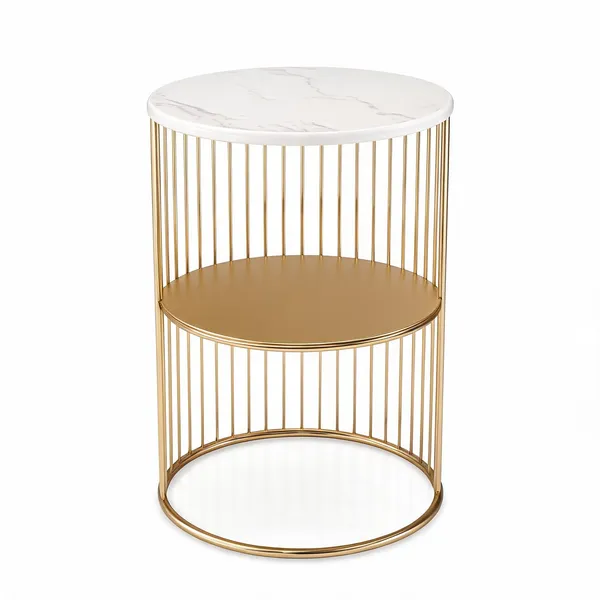 Round_Coffee_Table_With_Metal_Frame_And_Engineered_Wood_Top