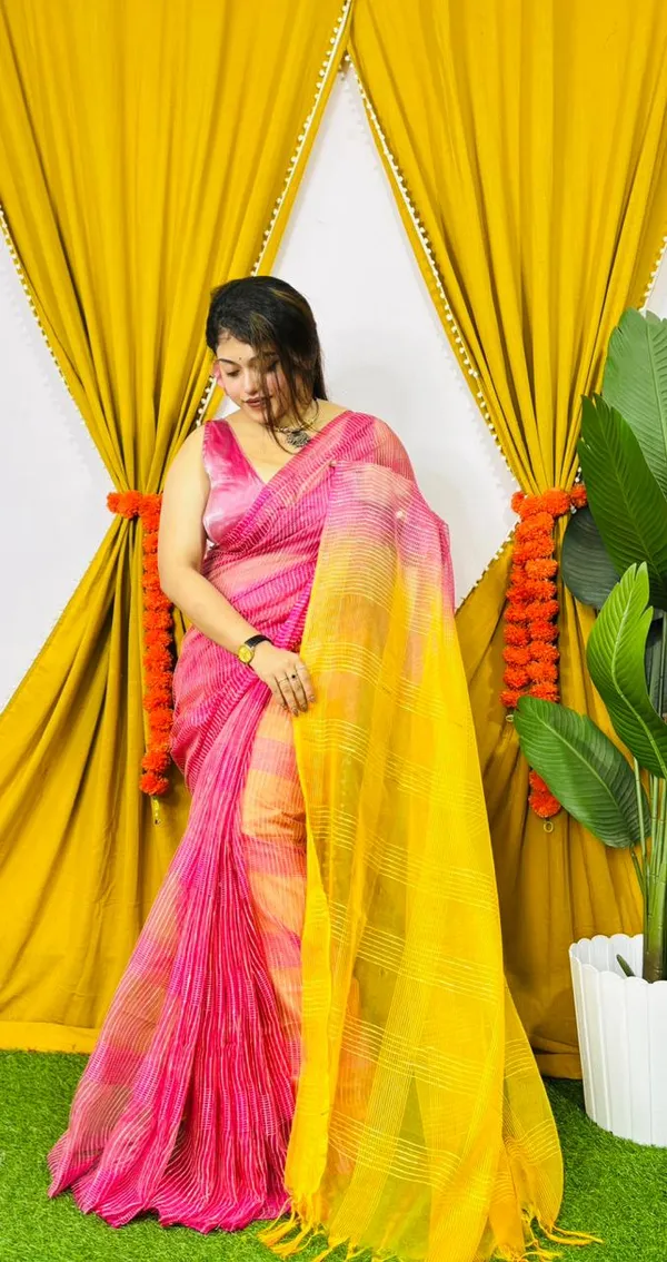 Organza_kota_silk_Saree_with_blouse