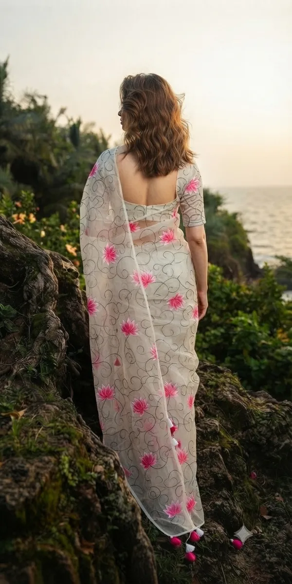 120_Count_Mul_Cotton_Saree_Hand_Print_Without_Blouse_Piece_Quality_Premium_Thin