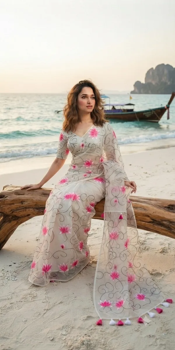 120_Count_Mul_Cotton_Saree_Hand_Print_Without_Blouse_Piece_Quality_Premium_Thin