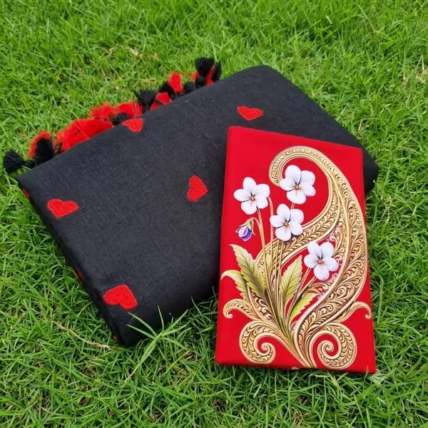 Love_Embroidery_Saree_with_digital_print_with_blouse