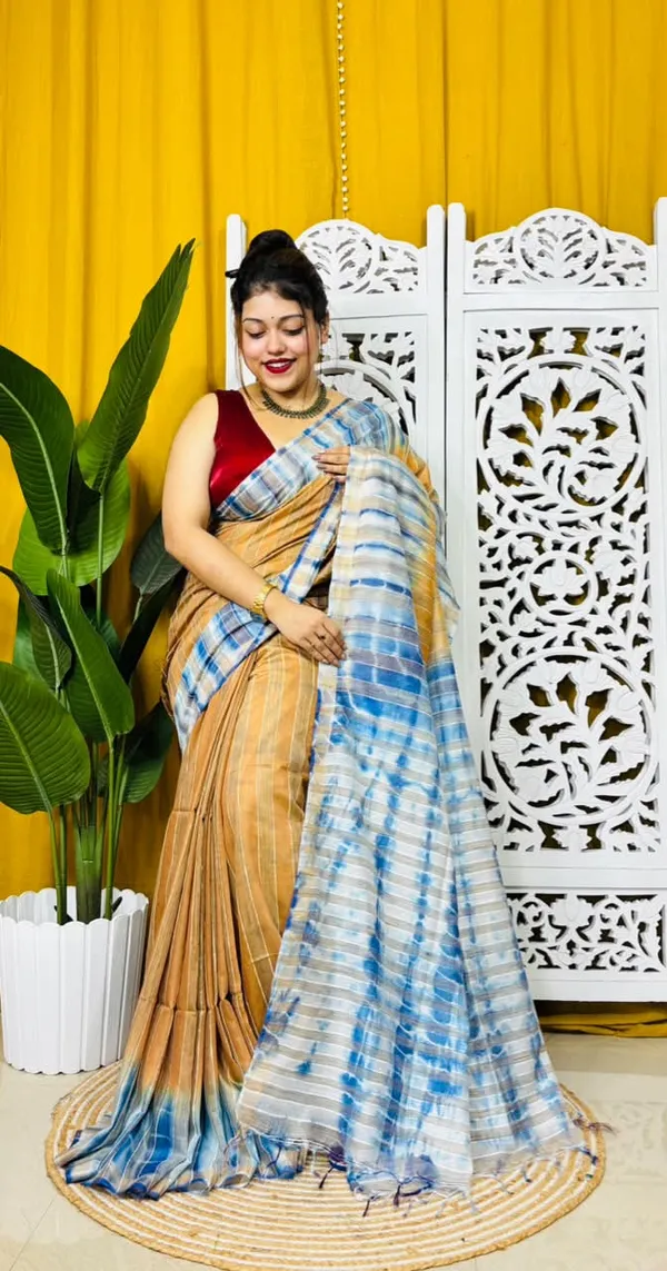 Organza_kota_silk_Saree_with_blouse