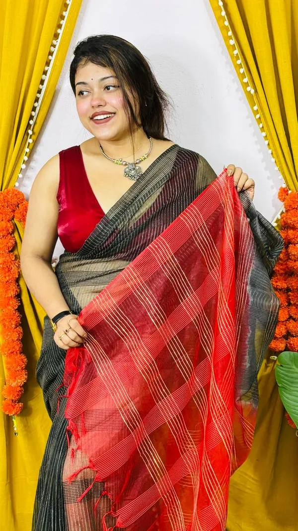 Organza_kota_silk_Saree_with_blouse