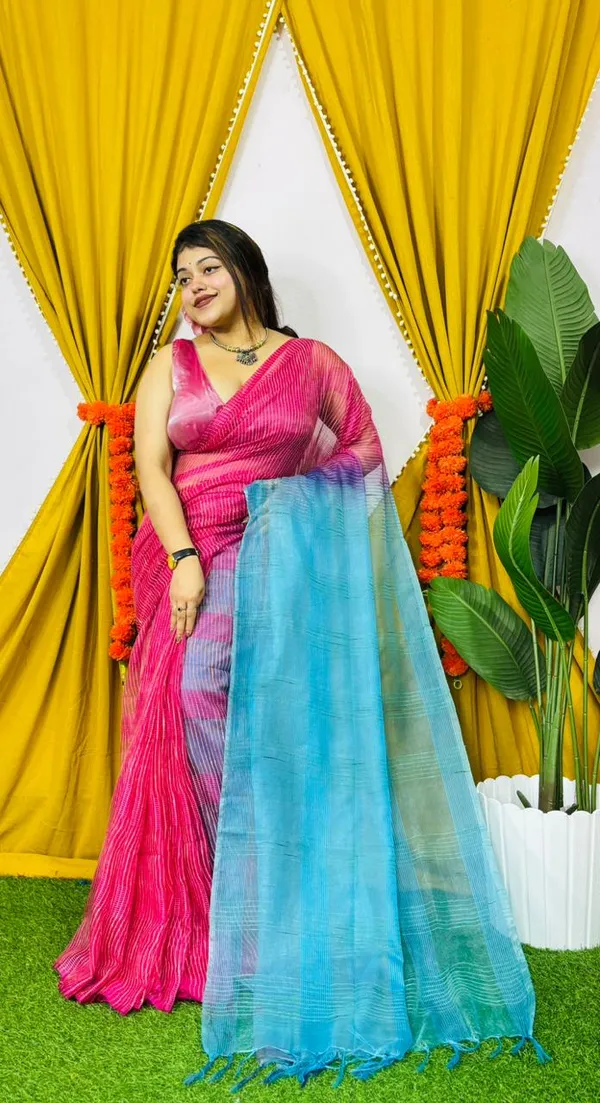 Organza_kota_silk_Saree_with_blouse