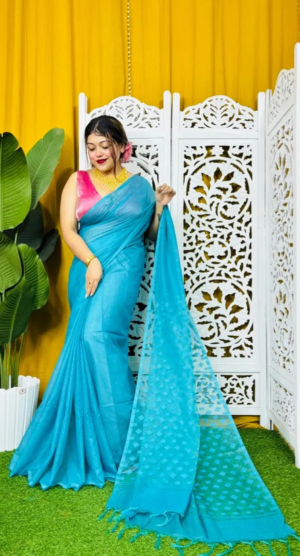 Organza_kota_silk_Saree_with_blouse
