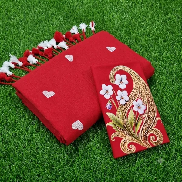 Love_Embroidery_Saree_with_digital_print_with_blouse