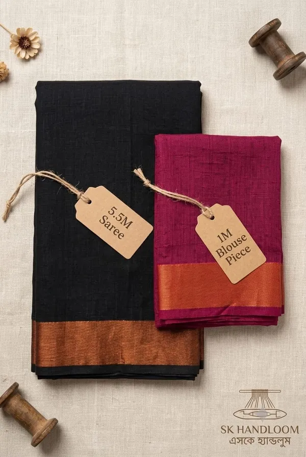 100%_pure_viscos_cotton_handlom_with_trademark_contrast,_Pallu_Blouse,_please