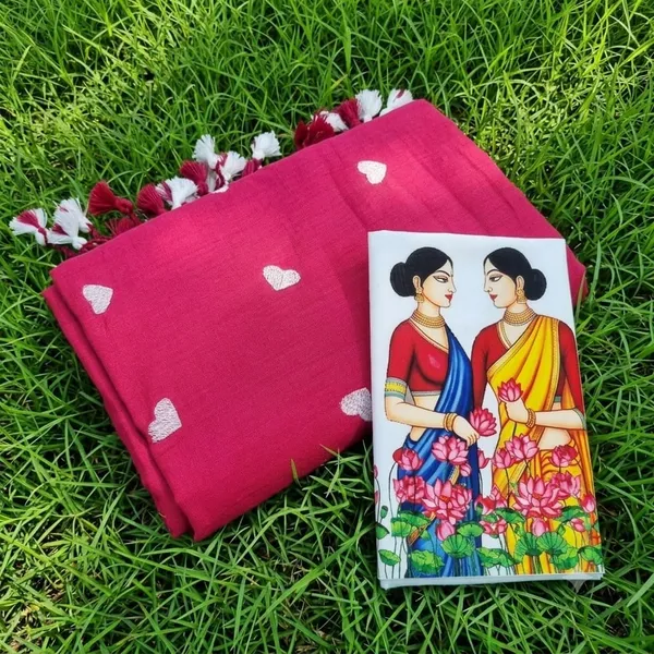 Love_Embroidery_Saree_with_digital_print_with_blouse