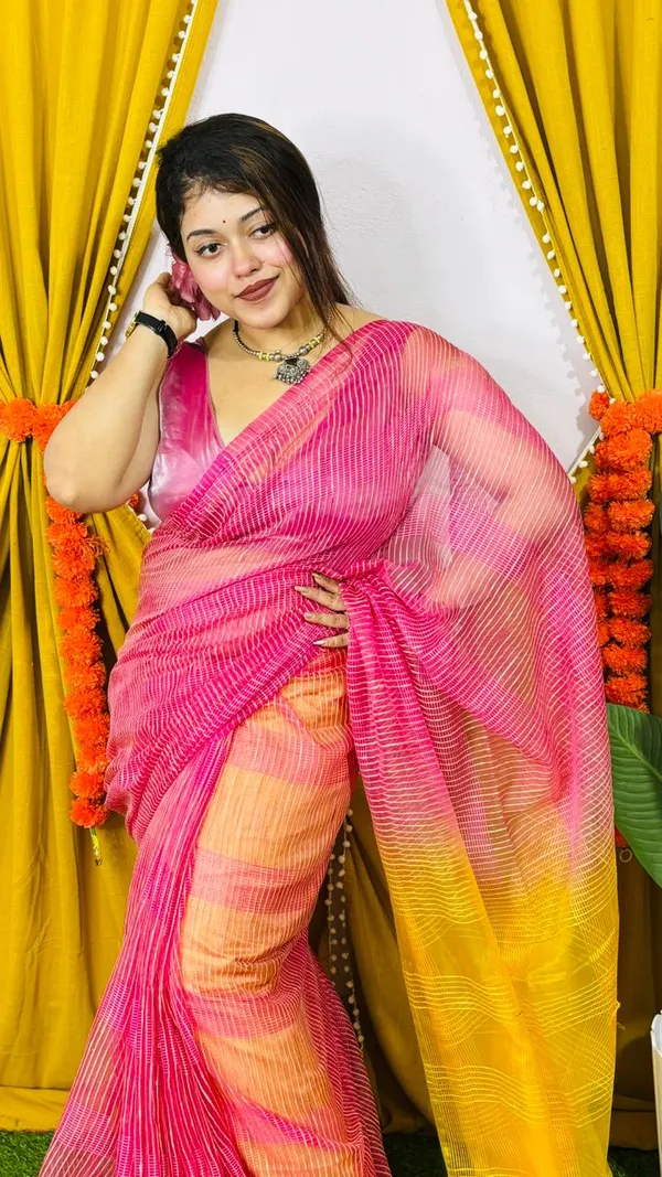 Organza_kota_silk_Saree_with_blouse