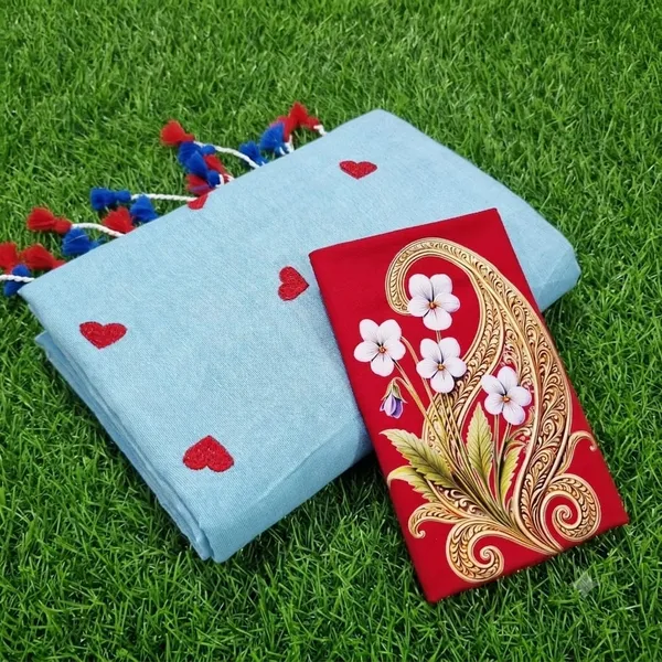 Love_Embroidery_Saree_with_digital_print_with_blouse