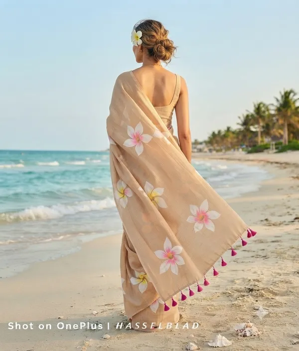 120_Count_Mul_Cotton_Saree_Hand_Print_Without_Blouse_Piece_Quality_Premium_Thin