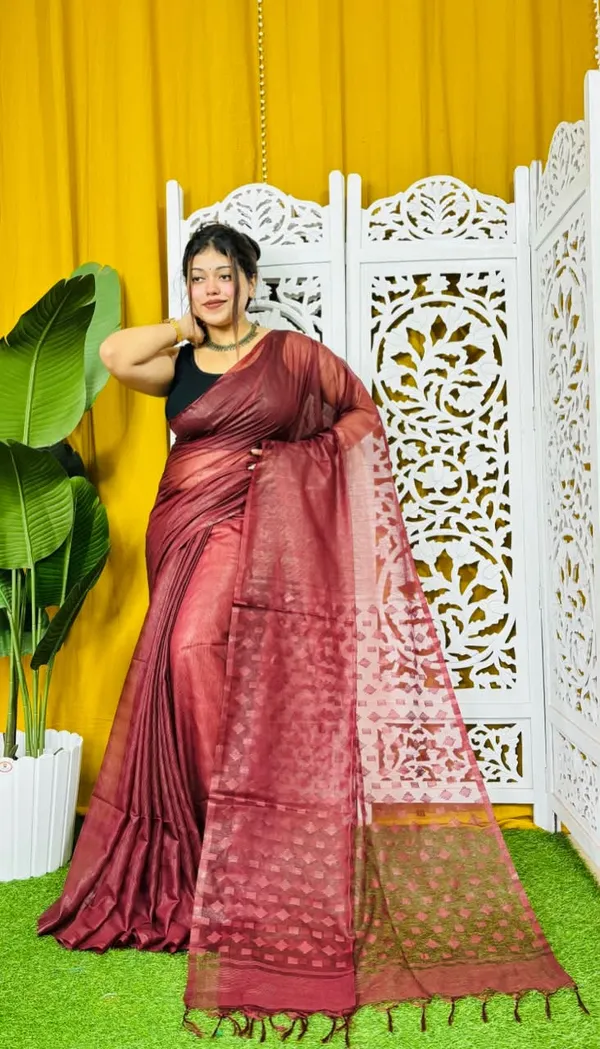 Organza_kota_silk_Saree_with_blouse