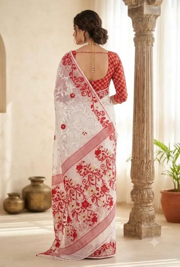 Jumbo_Lota_All_Over_Soft_Dhakai_Jamdani_With_Blouse_Piece