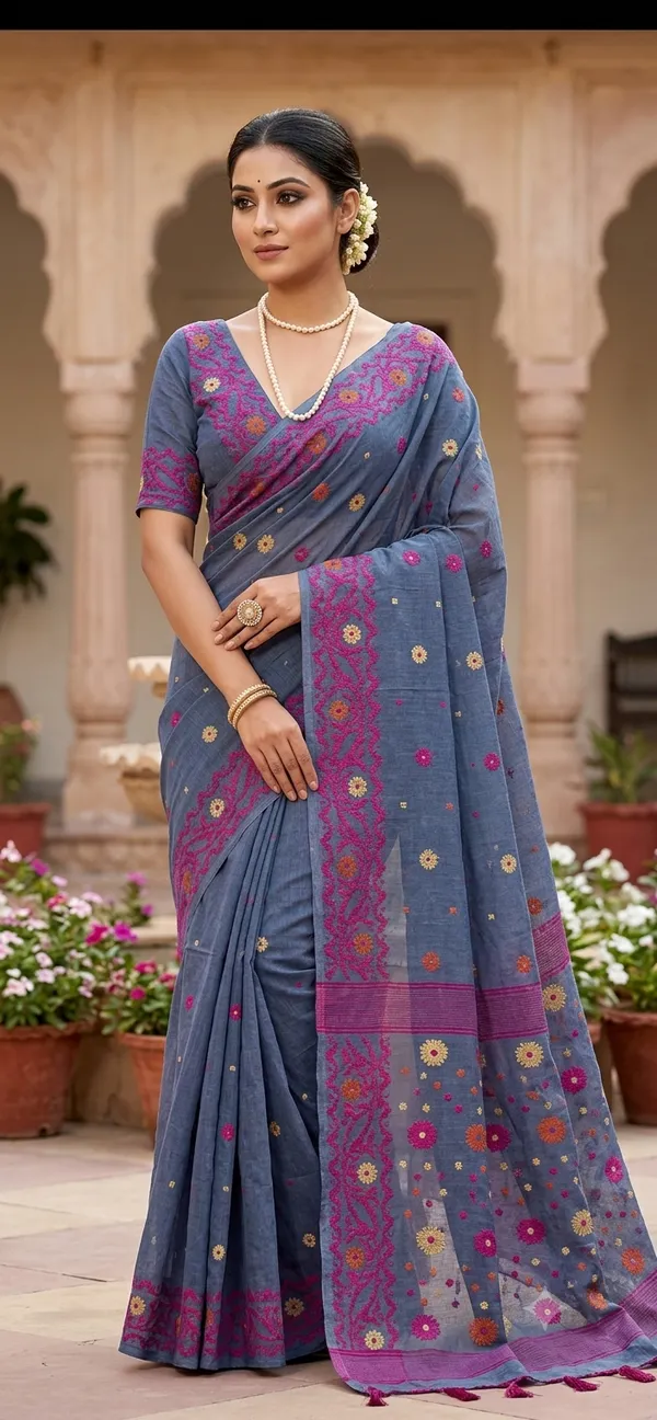 Cotton_Jamdani_Saree
