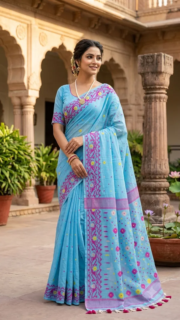 Cotton_Jamdani_Saree