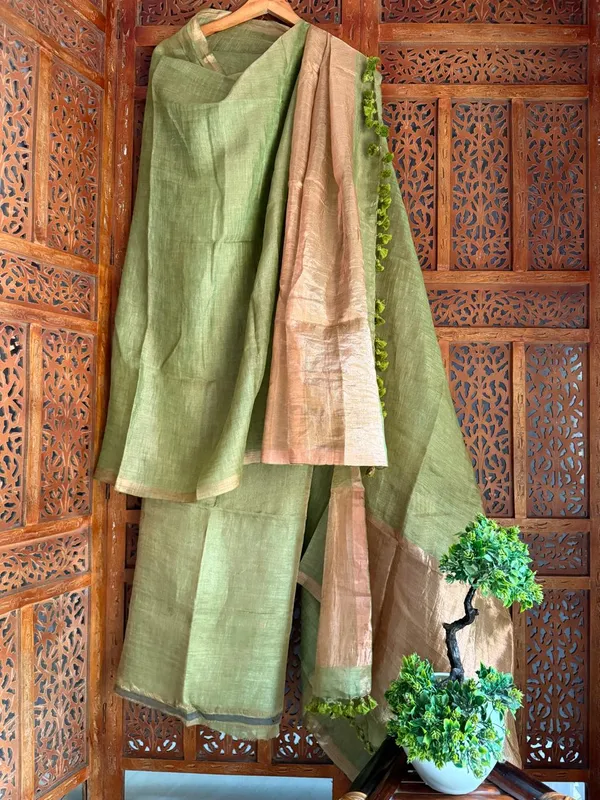 Pure_Mercerised_Cotton_Kurti_And_Dupatta_Set