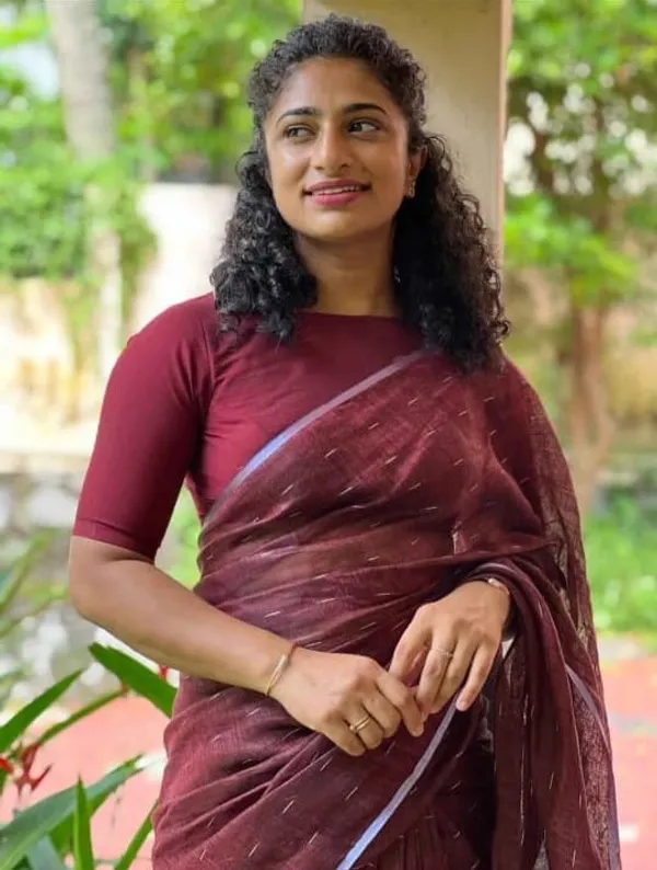 Linen_Jharna_Work_Saree_With_Blouse_Piece