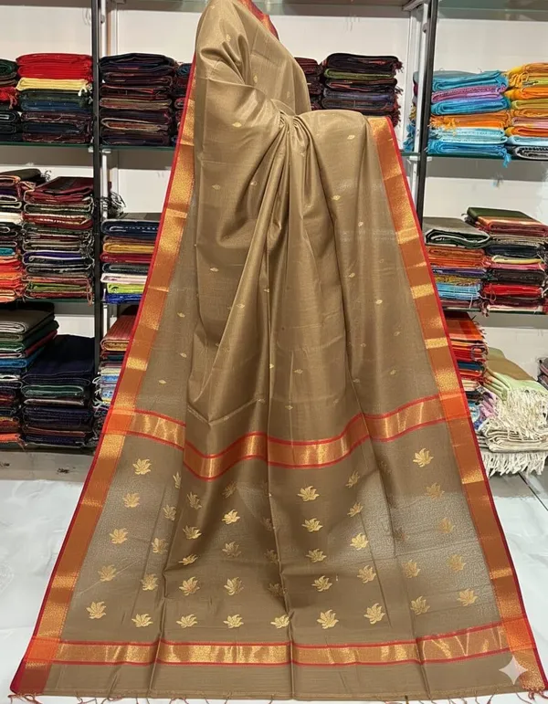 New_Digine_Maheshwari_Cotton_Silk_Saree_With_Blouse_Piece