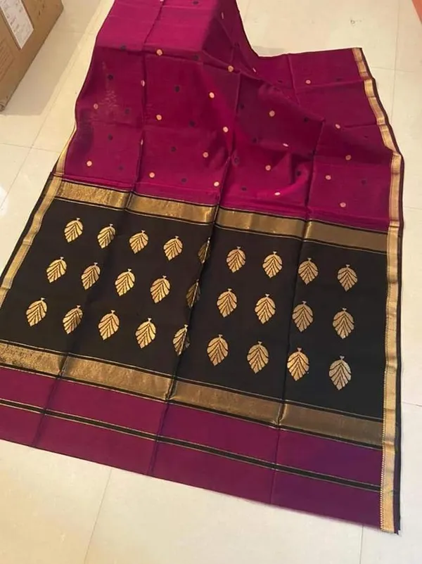 Maheshwari_Cotton_Silk_Saree_With_Blouse_Piece_Cotton_Silk_Fabric