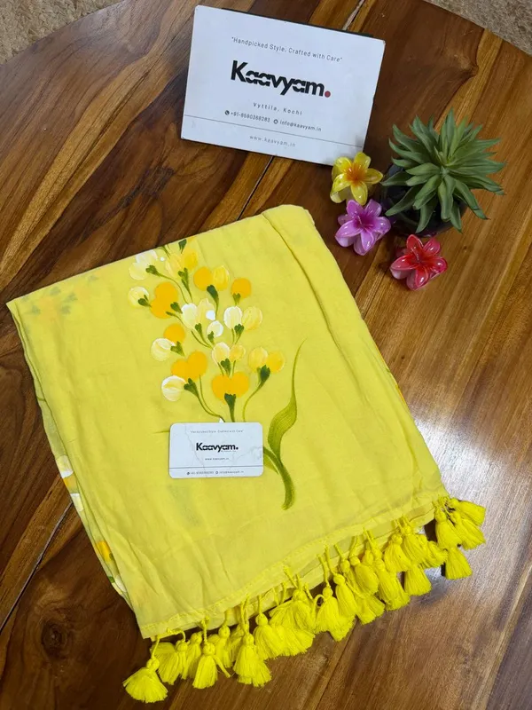 120_Count_Mul_Cotton_Saree_Hand_Print_Without_Blouse_Piece_Quality_Premium_Thin