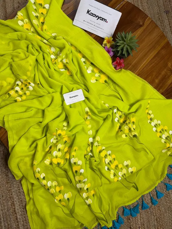 120_Count_Mul_Cotton_Saree_Hand_Print_Without_Blouse_Piece_Quality_Premium_Thin