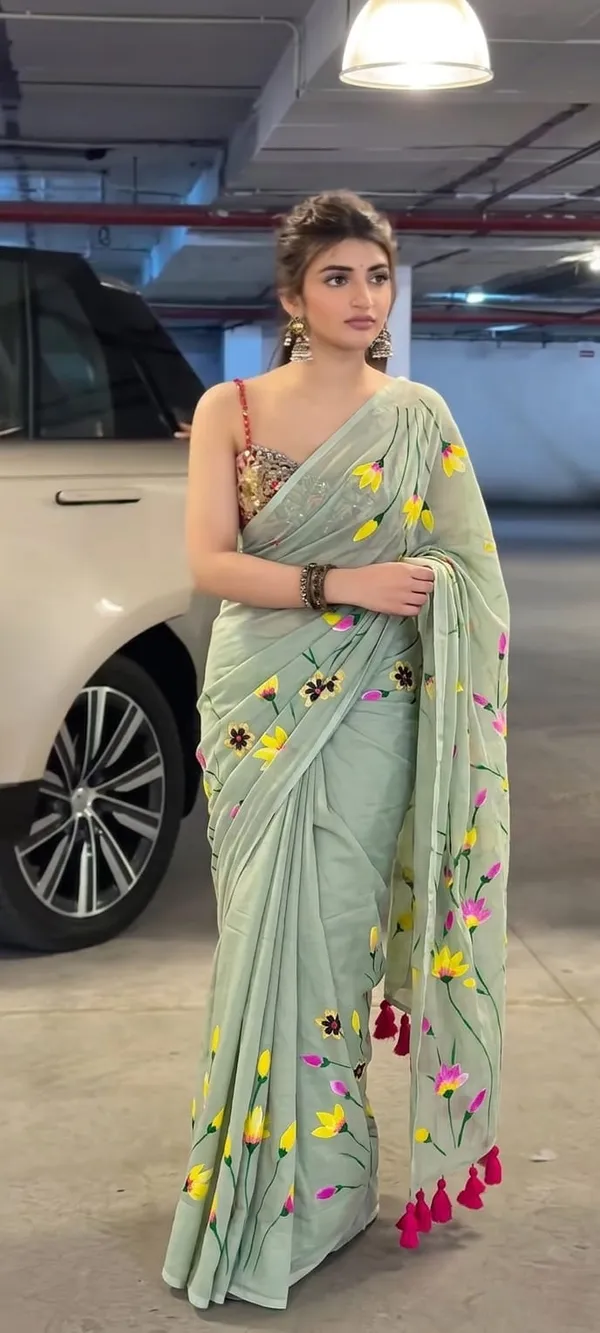 120_Count_Mul_Cotton_Saree_Hand_Print_Without_Blouse_Piece_Quality_Premium_Thin