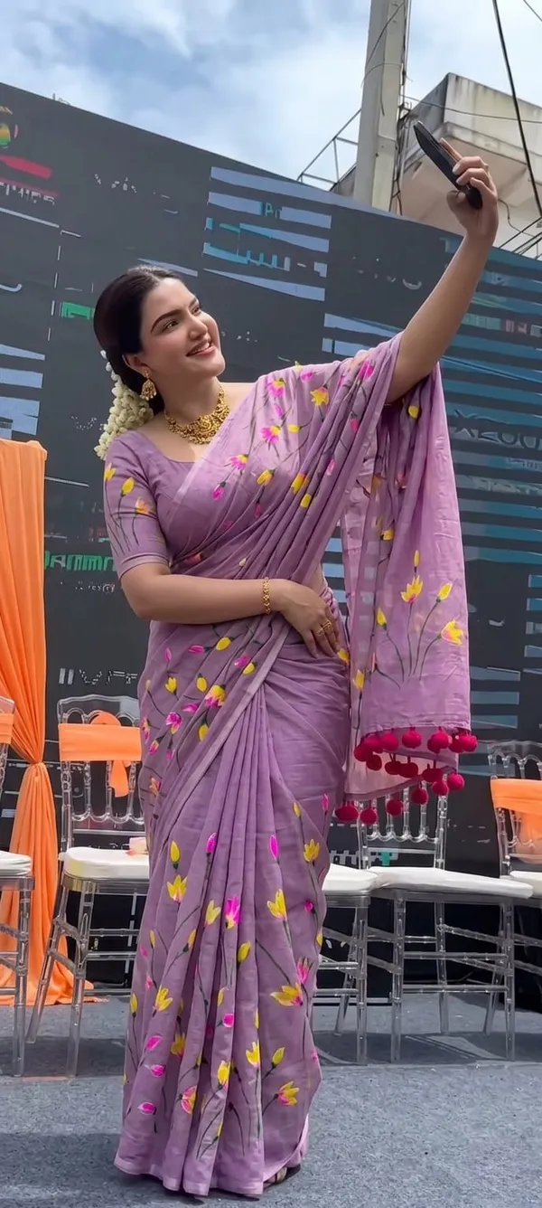 120_Count_Mul_Cotton_Saree_Hand_Print_Without_Blouse_Piece_Quality_Premium_Thin