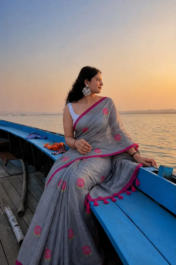 Mull_Cotton_Embroidery_Saree