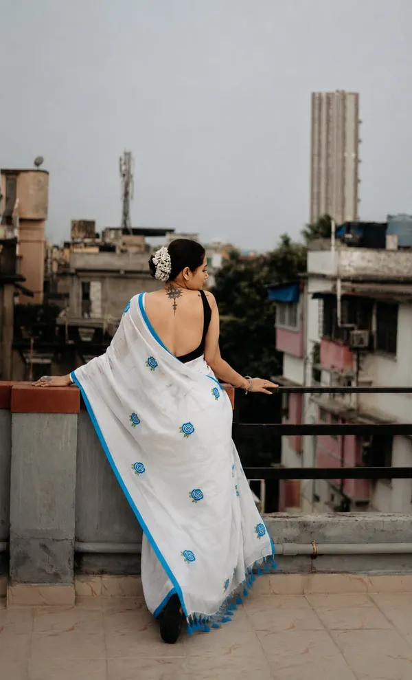 Mull_Cotton_Embroidery_Saree