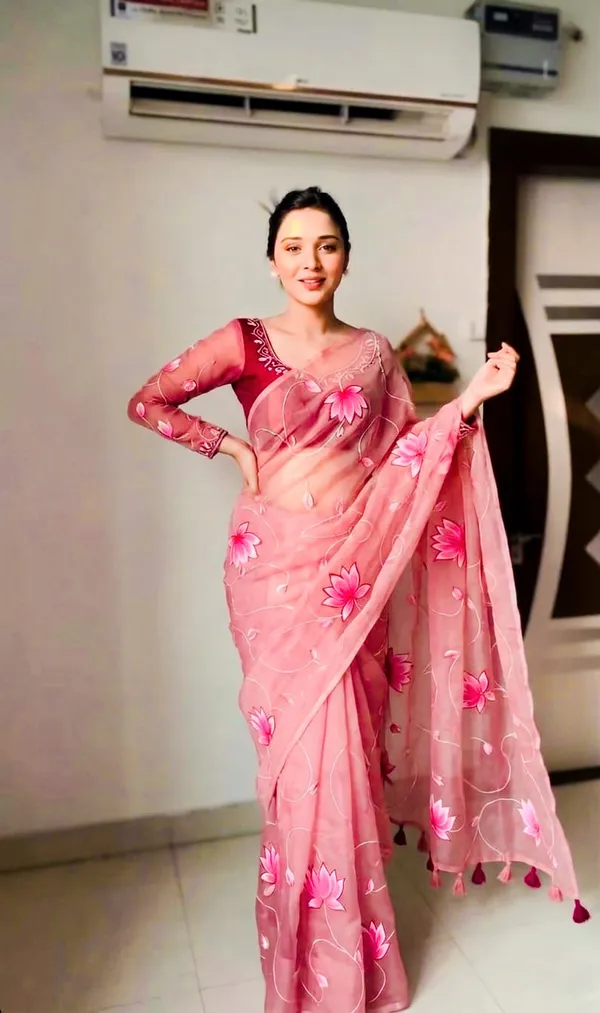 120_Count_Mul_Cotton_Saree_Hand_Print_Without_Blouse_Piece_Quality_Premium_Thin