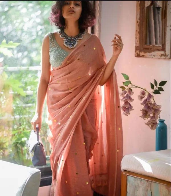 Mull_Cotton_Gini_Work_Saree_Without_Blouse_Piece_Quality_Premium_Thin