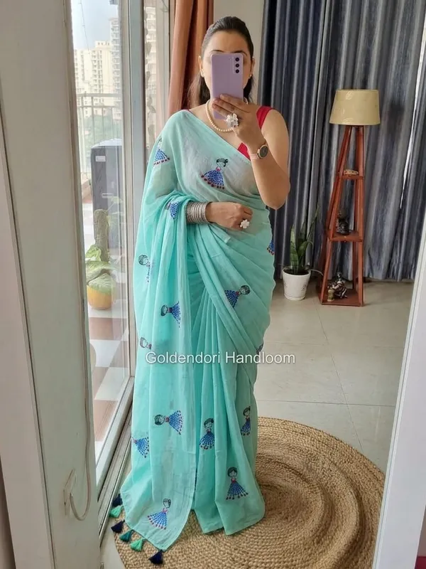 Mull_Cotton_Doll_Embroidery_Saree_Without_Blouse_Piece_Quality_Premium_Thin
