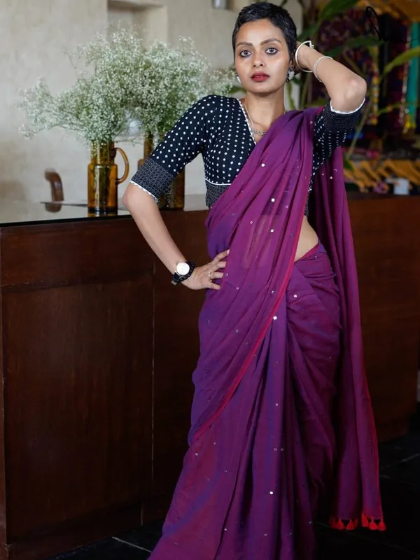 120_Count_Mul_Cotton_Gini_Work_Saree_Without_Blouse_Piece