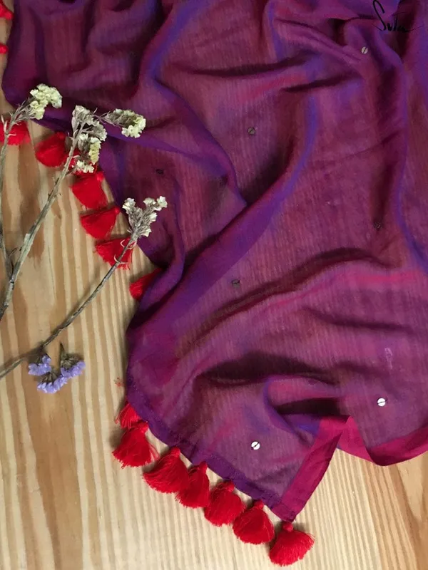 120_Count_Mul_Cotton_Gini_Work_Saree_Without_Blouse_Piece
