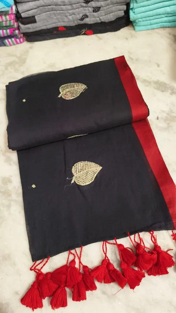 Mul_Cotton_Sequence_Saree_Without_Blouse_Piece_Quality_Premium_Thin