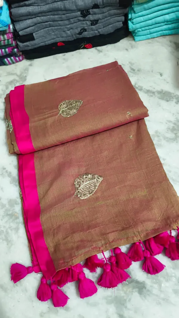 Mul_Cotton_Sequence_Saree_Without_Blouse_Piece_Quality_Premium_Thin