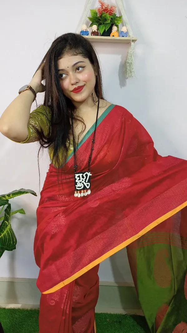 Handloom_Kolka_Woven_Design_Cotton_Silk_Saree_With_Blouse_Piece