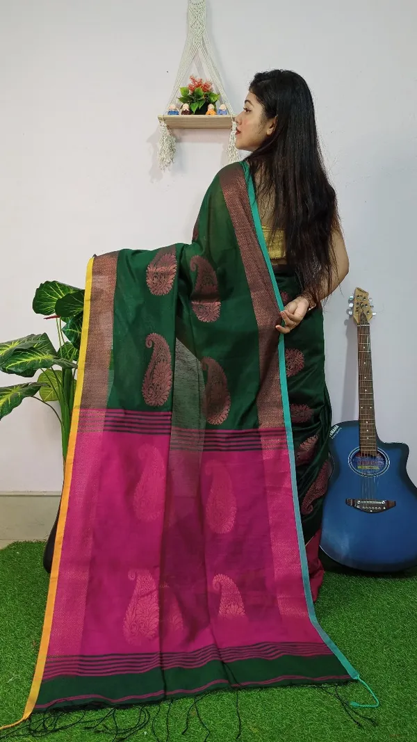 Handloom_Kolka_Woven_Design_Cotton_Silk_Saree_With_Blouse_Piece