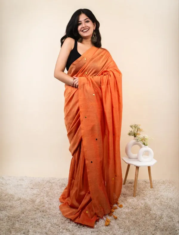 Khadi_Gini_Saree_With_Blouse_Piece