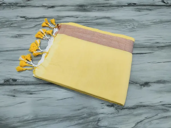 Half_Half_Khadi_Cotton_Saree_With_Blouse_Piece