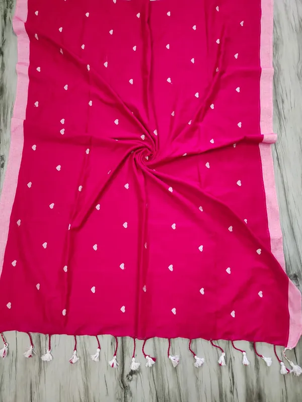Love_Khadi_Saree_With_Different_Colour_Border_And_Blouse_Piece