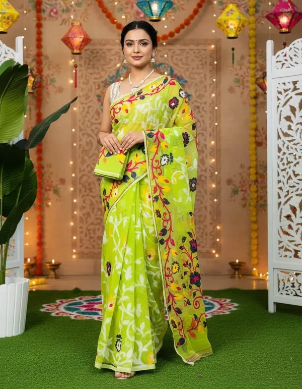 Jumbo_Lota_All_Over_Soft_Dhakai_Jamdani_With_Blouse_Piece