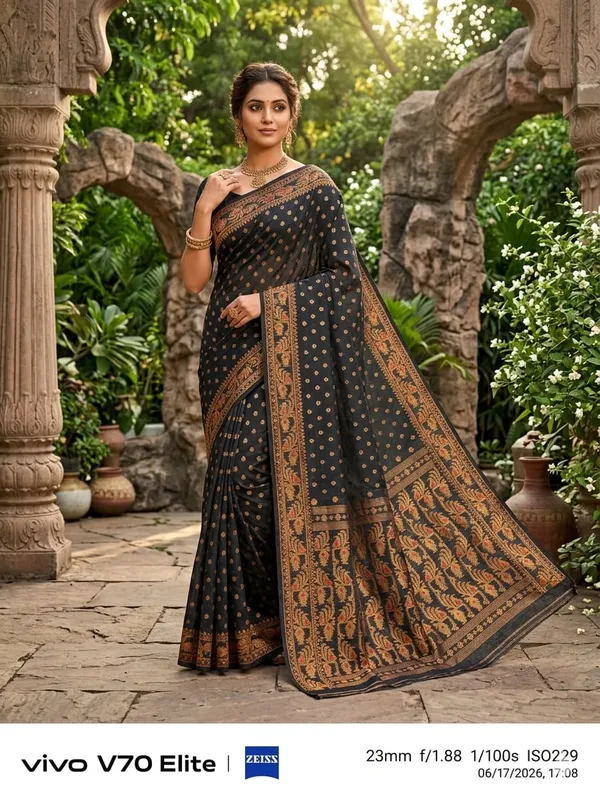 Machibuti_Jori_Soft_Dhakai_Jamdani_Saree_With_Blouse_Piece