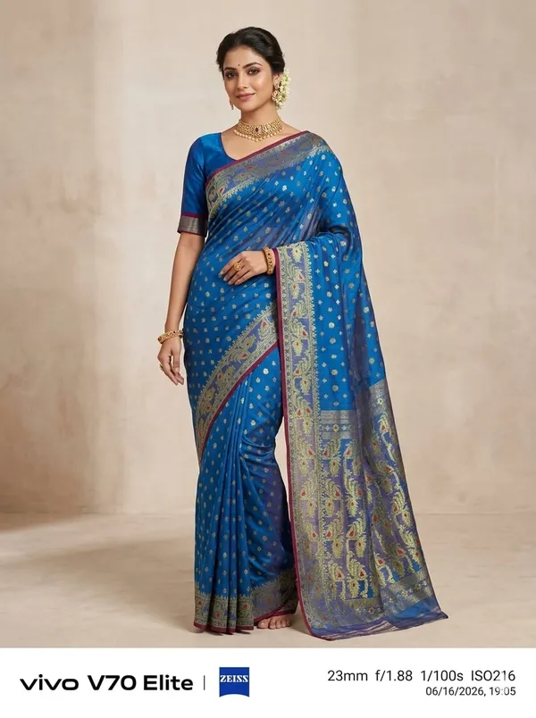Machibuti_Jori_Soft_Dhakai_Jamdani_Saree_With_Blouse_Piece