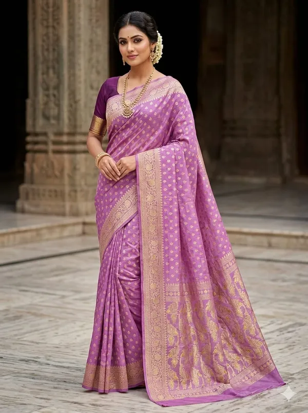 Machibuti_Jori_Soft_Dhakai_Jamdani_Saree_With_Blouse_Piece