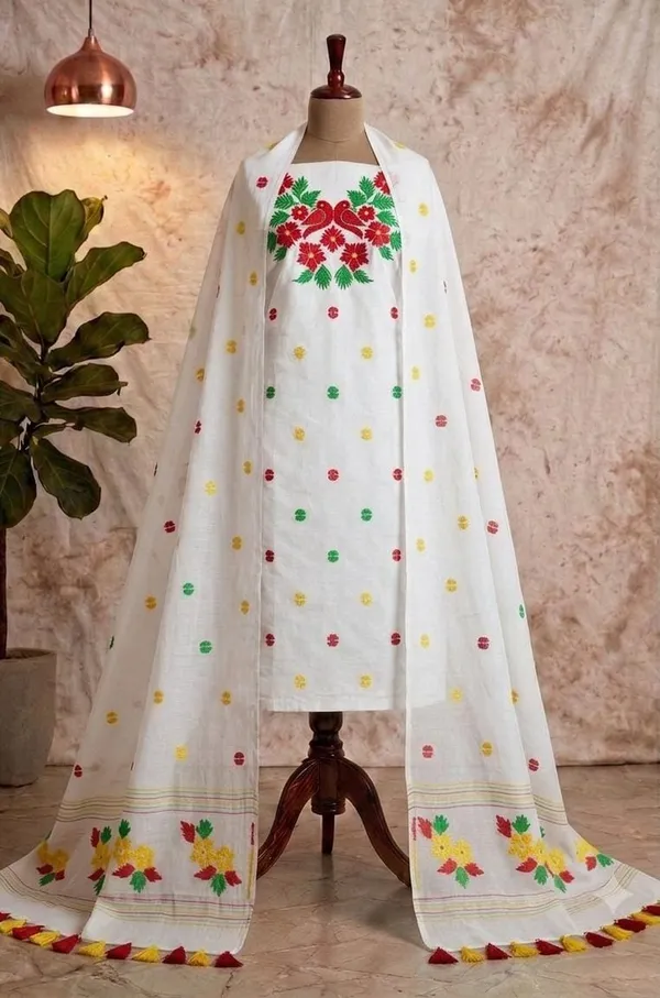 Exclusive_Pakhilota_Churidar_With_Dupatta,_Unstitched_Viscose_Khadi